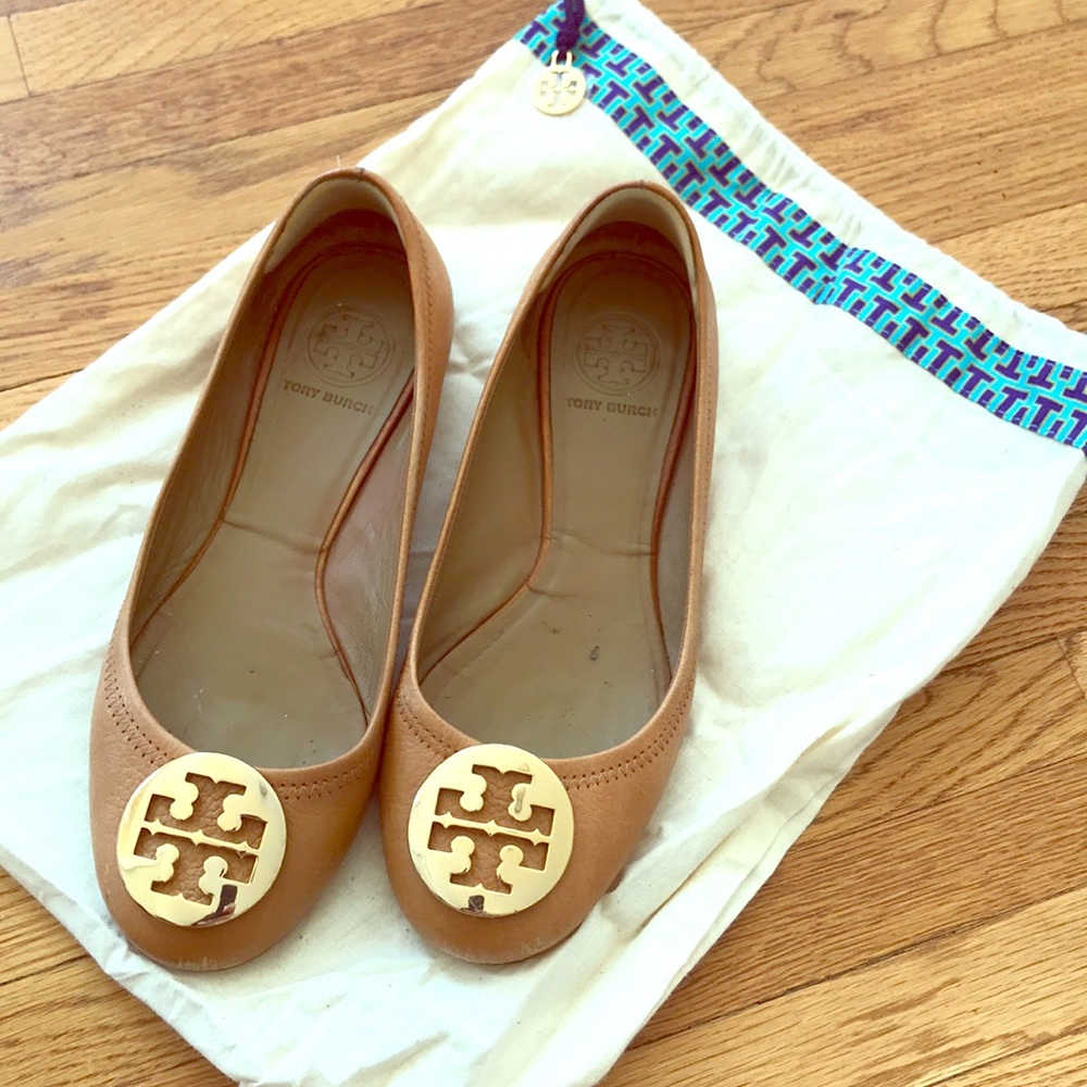 Tan/Gold Reva Flats